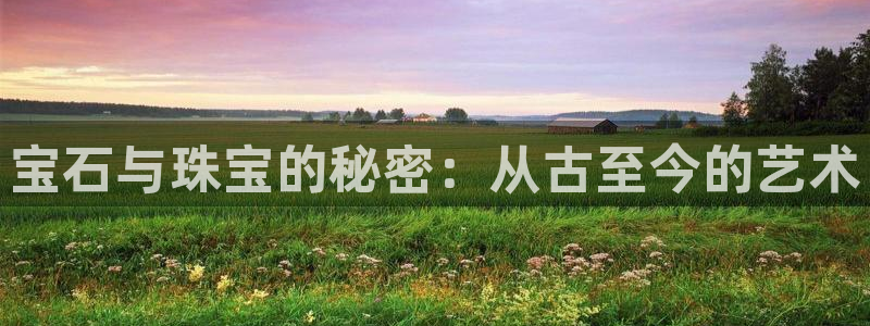 众腾娱乐平台群7O777：宝石与珠宝的秘密：从古至今的艺术